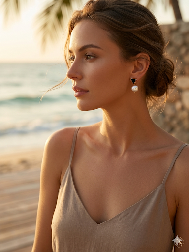 Minimal Druzy Earrings
