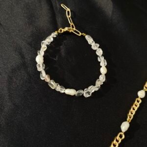 Stone Pearl Bracelet