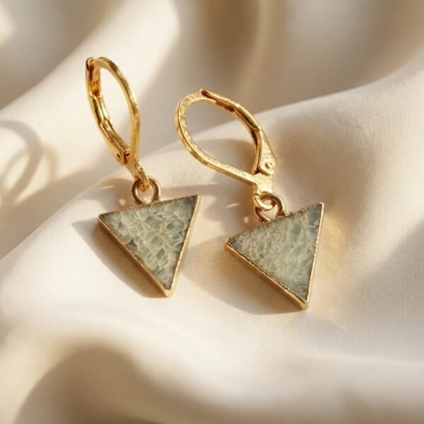 Minimal Druzy Hoops