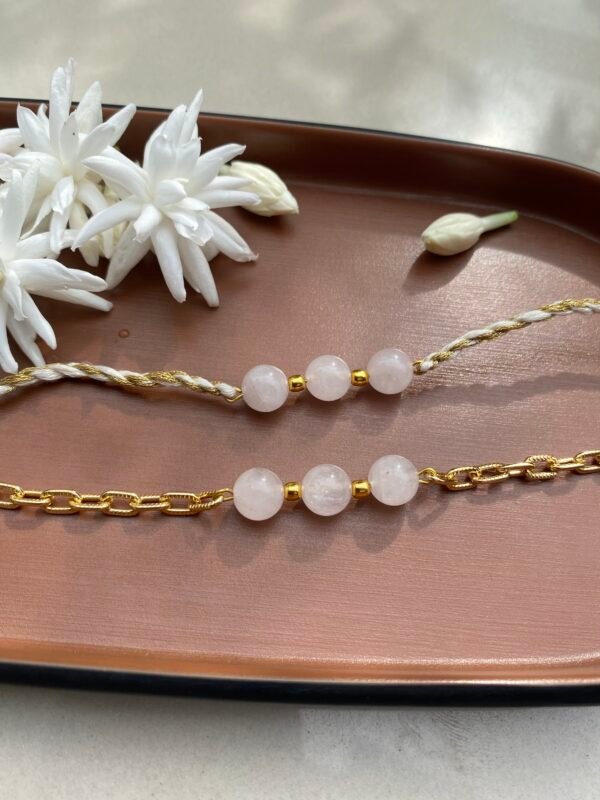 Rose Quartz Bhabhi Bracelet - Image 2