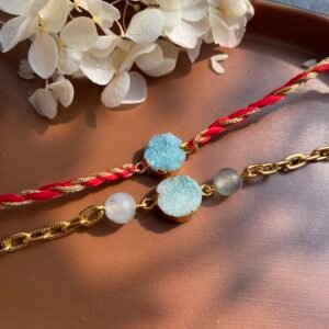 Druzy Rakhi Pair