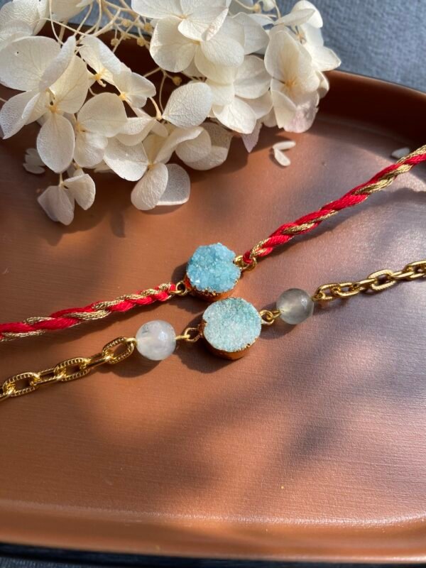 Druzy Rakhi Pair