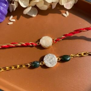 Druzy Rakhi Pair