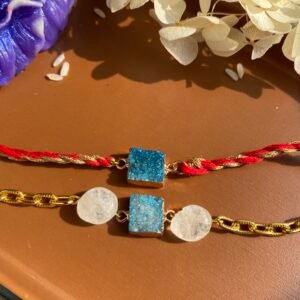 Druzy Rakhi Pair
