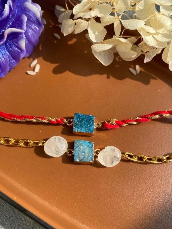Druzy Rakhi Pair