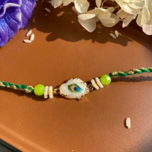 Peacock Feather Rakhi