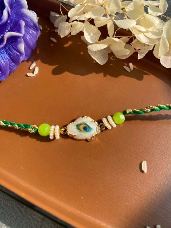 Peacock Feather Rakhi