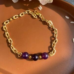 Amethyst Bhabhi Bracelet