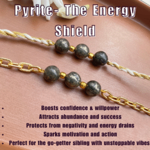 Pyrite Rakhi Pair
